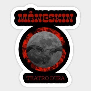 MANESKIN TEATRO D'IRA RETRO Sticker